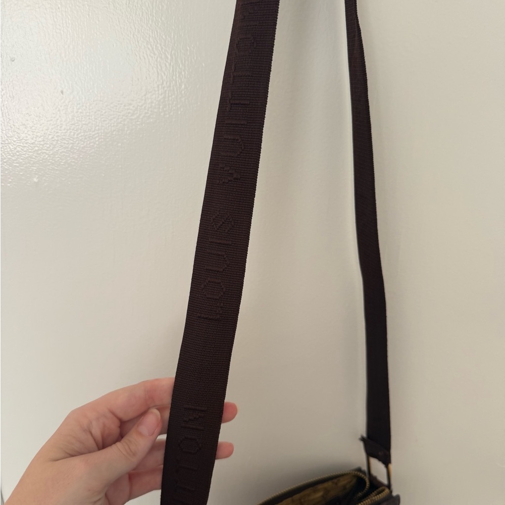 Checkered Brown Crossbody Bag - Picture 3 of 3